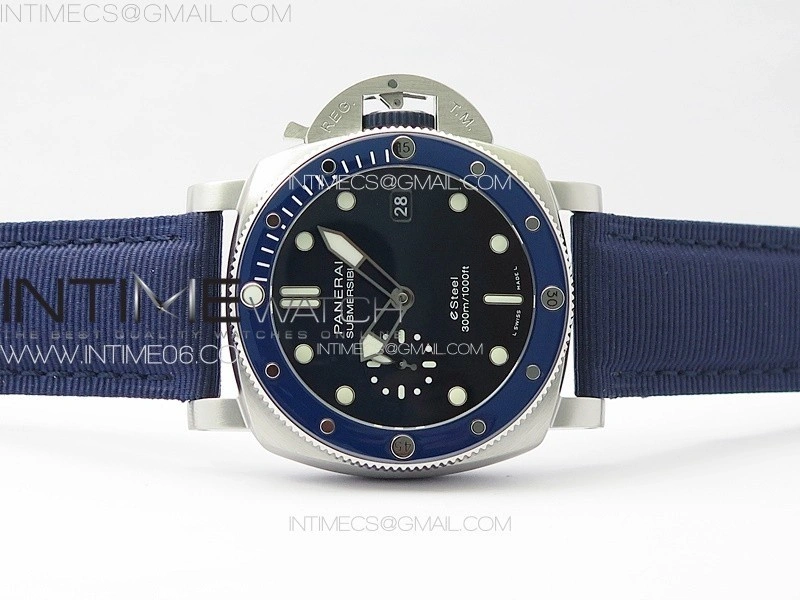 PAM1289 Y VSF 1:1 Best Edition Blue Dial on Blue Leather Strap P.900 Super Clone